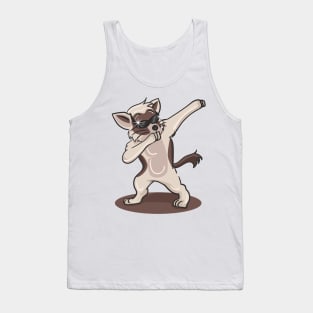 'Dabbing Dancing Kitten' Funny Dabbing Animal Gift Tank Top